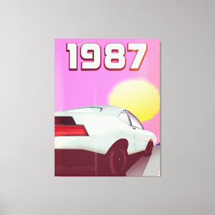 Impressão Em Tela poster 1987 sportscar