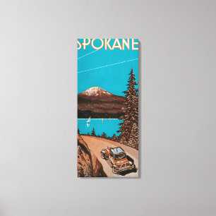 Impressão Em Tela Poster #2Spokane da propaganda de Spokane, WA