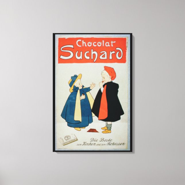 Impressão Em Tela Poster anunciando 'Suchard Chocolate' (cor ilumina (Frente)