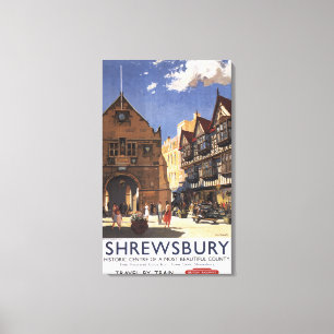 Impressão Em Tela Poster britânico das estradas de ferro da opiniã