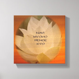 Impressão Em Tela Poster budista do SGI - Lotus "Nam Myoho Renge Kyo