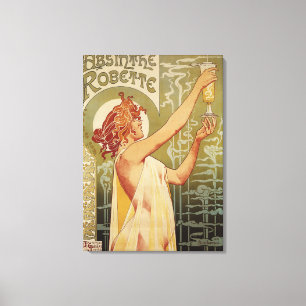 Impressão Em Tela Poster da propaganda do absinto de Robette