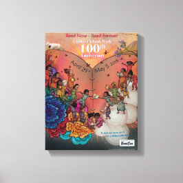 Impressão Em Tela poster da Semana do Livro Infantil de 2019