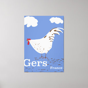 Impressão Em Tela Poster das viagens vintage de Gers France
