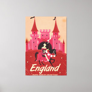 Impressão Em Tela Poster das viagens vintage de Inglaterra St George