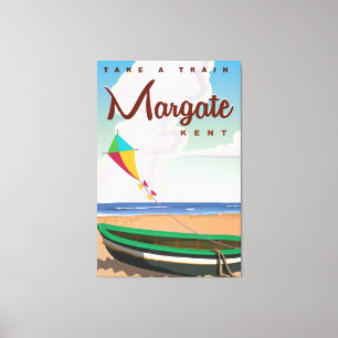 Impressão Em Tela Poster das viagens vintage de Margate Kent