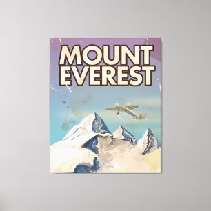 Impressão Em Tela Poster das viagens vintage de Monte Everest