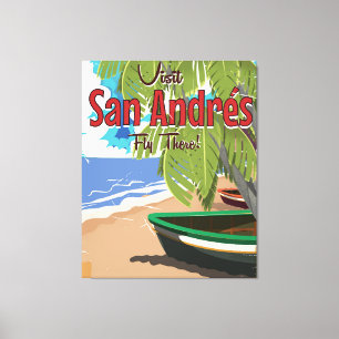 Impressão Em Tela Poster das viagens vintage de San Andrés