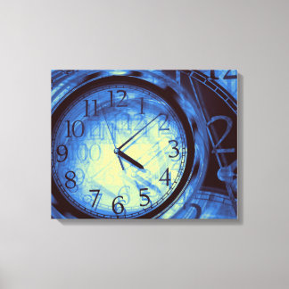 Impressão Em Tela Poster de abstrato de relógio de arte moderna