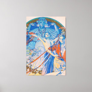 Impressão Em Tela Poster de Alphonse Mucha para o Festival de Sokol