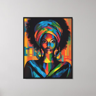 Impressão Em Tela Poster de Arte Grafite de Vibração Urbana Negra