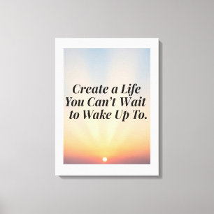 Impressão Em Tela Poster de aspas suntuárias inspiradoras -"Criar um