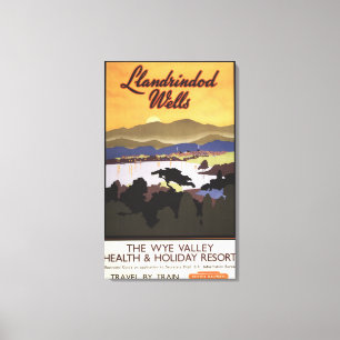 Impressão Em Tela Poster de British Rail do recurso do vale do Wye
