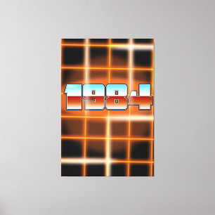 Impressão Em Tela Poster de desenho eletrônico de 1984.