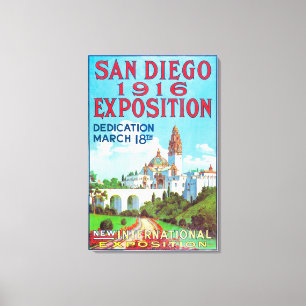 Impressão Em Tela Poster de Exposição Internacional de San Diego