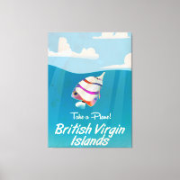 Poster de férias das Ilhas Virgens Britânicas
