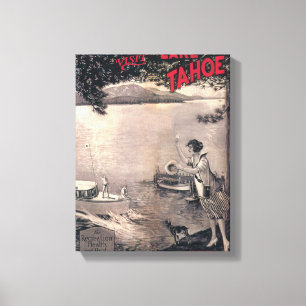 Impressão Em Tela Poster de madeira do barco