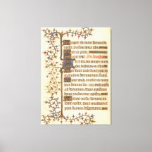 Poster de manuscrito iluminado