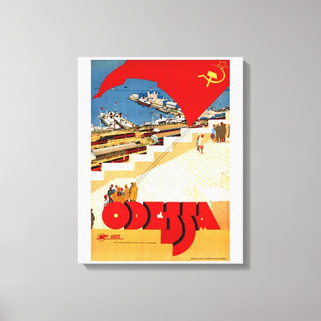 Impressão Em Tela Poster de Odessa da União Soviética Restaurada (Frente)