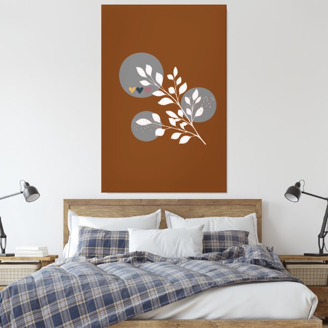 Impressão Em Tela Pôster de Parede Moderno Boho em Tela (Insitu(Quarto))