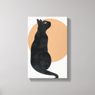 Impressão Em Tela Poster de Sol Negro e Amarelo