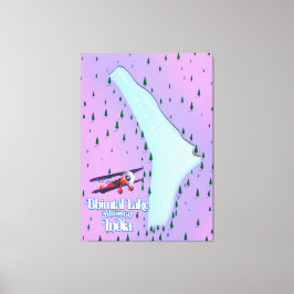 Impressão Em Tela Poster de viagens Bhimtal Lake Bhimtal India.