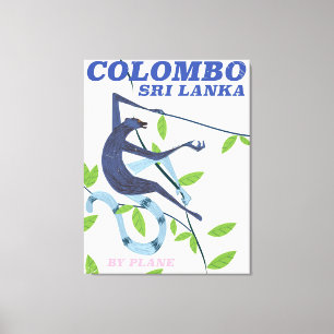 Impressão Em Tela Poster de viagens colombo do Sri Lanka