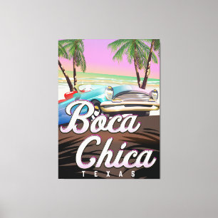 Impressão Em Tela poster de viagens Crystal Beach Texas
