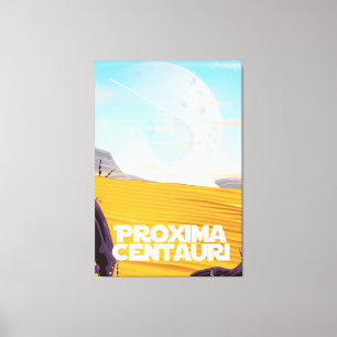 Impressão Em Tela Poster de viagens da ficção científica de Proxi