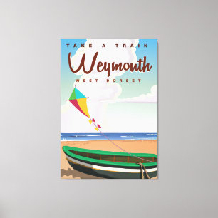 Impressão Em Tela Poster de viagens das férias do vintage de