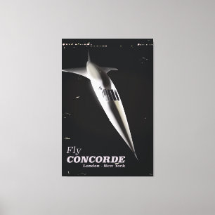 Impressão Em Tela Poster de viagens de estilo de vintage do Fly Conc