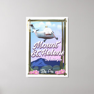 Impressão Em Tela Poster de viagens de Mount Saint Helens Washington