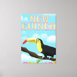 Impressão Em Tela Poster de viagens de Nova Guiné Toucan
