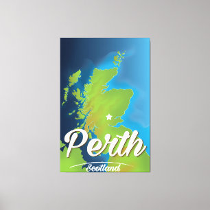 Impressão Em Tela Poster de viagens de Perth Scotland