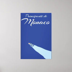 Impressão Em Tela Poster de viagens de Principauté de Monaco