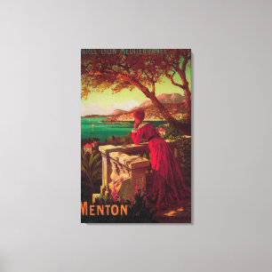 Impressão Em Tela Poster de viagens de Riviera francês # 2