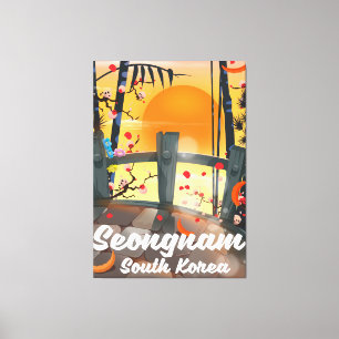 Impressão Em Tela Poster de viagens de Seongnam Coreia do Sul