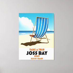 Impressão Em Tela Poster de viagens do estilo de safra Joss Bay Kent