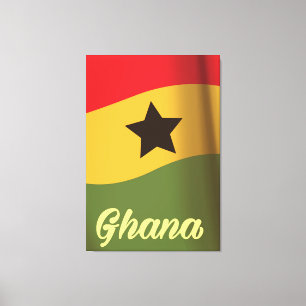 Impressão Em Tela Poster de viagens do estilo de vintage da bandeira