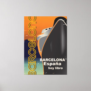Impressão Em Tela Poster de viagens do forro do cruzeiro do vintage