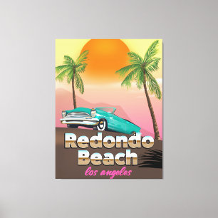 Impressão Em Tela Poster de viagens do LA de Redondo Beach