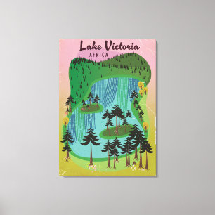 Impressão Em Tela Poster de viagens do Lago Vitória