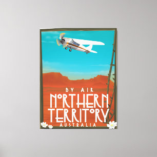 Impressão Em Tela Poster de viagens do Território do Norte de