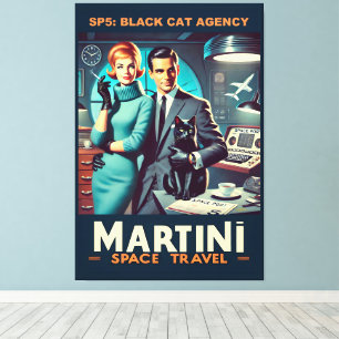 Impressão Em Tela Poster de viagens Espacial Martini SP5: Agência de