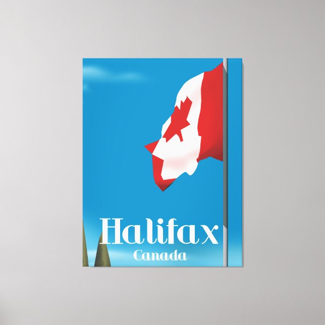 Impressão Em Tela Poster de viagens Halifax Canadá (Frente)