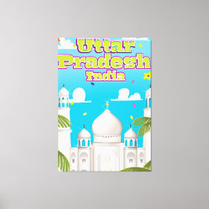 Impressão Em Tela Poster de viagens índio Uttar Pradesh.
