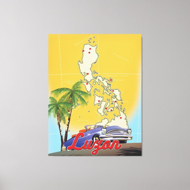 Impressão Em Tela Poster de viagens Luzon Filipinas (Frente)