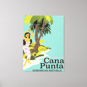 Impressão Em Tela Poster de viagens Punta Cana República Dominicana