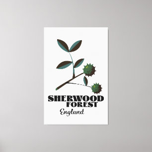 Impressão Em Tela Poster de viagens Sherwood Forest England