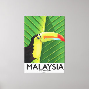 Impressão Em Tela Poster de viagens Toucan da Malásia
